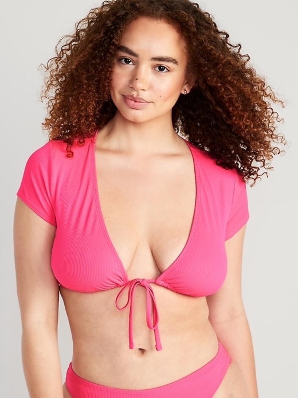 Old Navy Neon Pink Swim Top